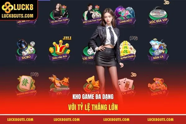 Giới Thiệu Nhà Cái Luck8 7 Kho game đa dạng với tỷ lệ thắng lớn